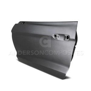 Ford Mustang Doors - Anderson Composites - Dry Carbon - Matte - `15-`20 Ford Mustang Doors - Anderson Composites - Dry Carbon - Matte - `15-`20